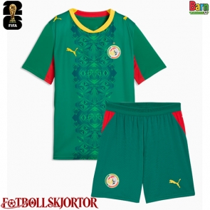 Senegal Borta Kläder Barn VM 2026 Kortärmad (+ Korta byxor)